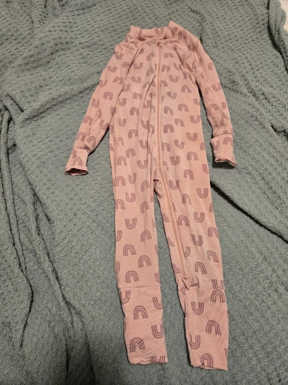 Hanna Anderson Sleepies Pink Rainbow 18-24 months